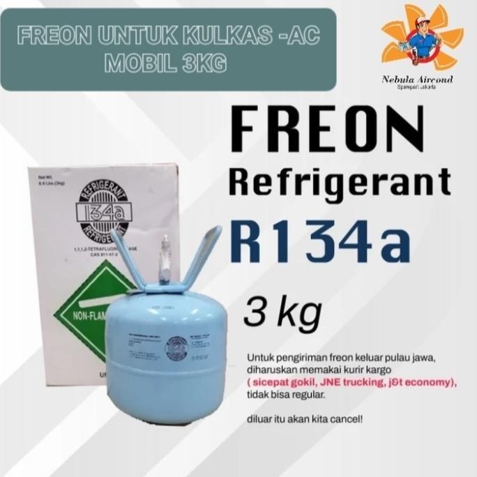 Jual Tersedia Freon R134A 3Kg Kulkas - Ac Mobil | Shopee Indonesia