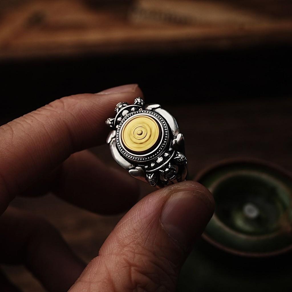 Jual 925Silver ring Ancient Style National Style Trendy Luxury Handmade ...