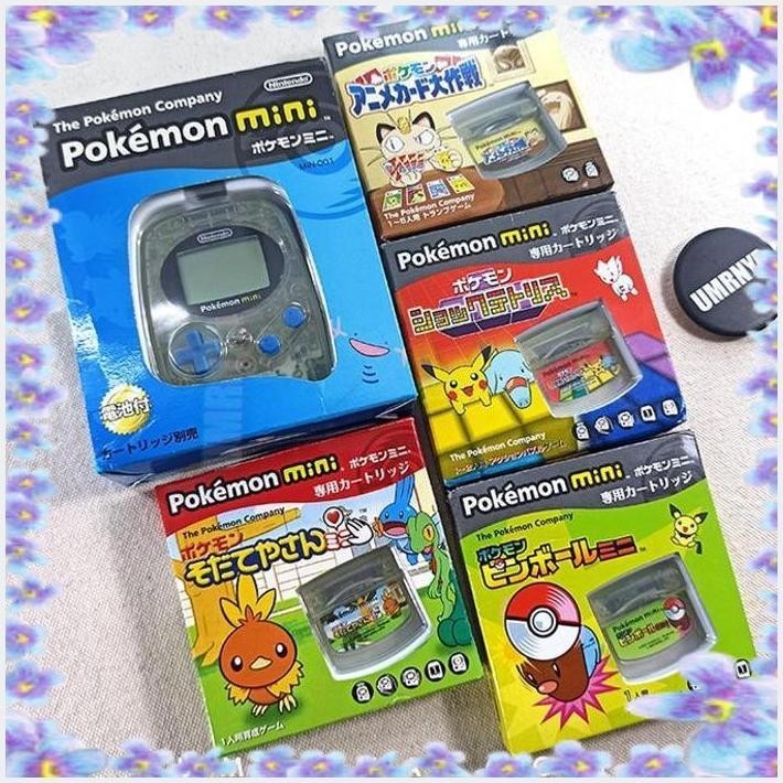 Jual [UMR] PAKET CONSOLE & CARTRIDGE POKEMON MINI GBA NINTENDO GAMEBOY ...