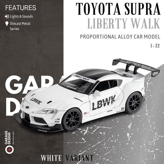 Jual Diecast Miniatur Mobil Toyota Supra Liberty Walk Lbwk 1:22 Sport ...