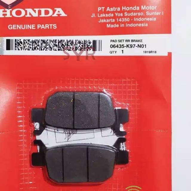 Jual KDM_24 Dispad pcx Disc Pad Kampas Rem Belakang Honda PCX 2018 ...