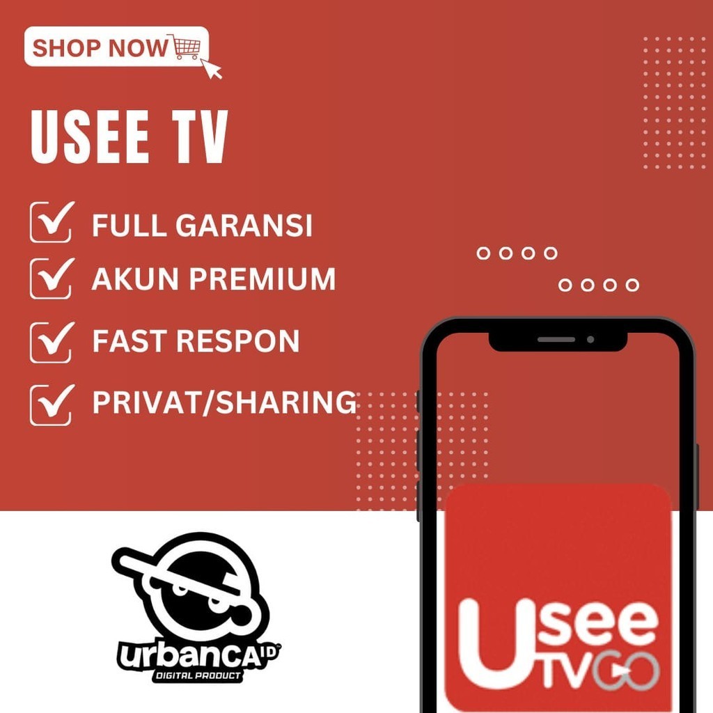 Jual Akun UseeTV Premium 1 Tahun Garansi Full Shopee Indonesia