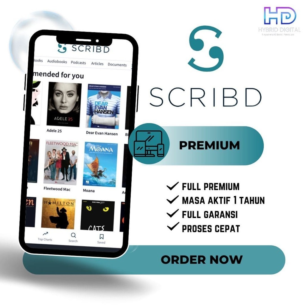 Jual Scribd | Scribd Premium | Scribd 1 Tahun | Scribd Lifetime ...