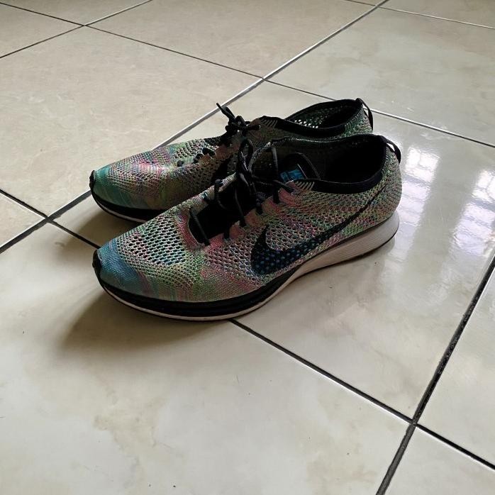 Jual NIKE FLYKNIT RACER MULTI COLOR 2.0 SZ 45 ORIGINAL Shopee Indonesia