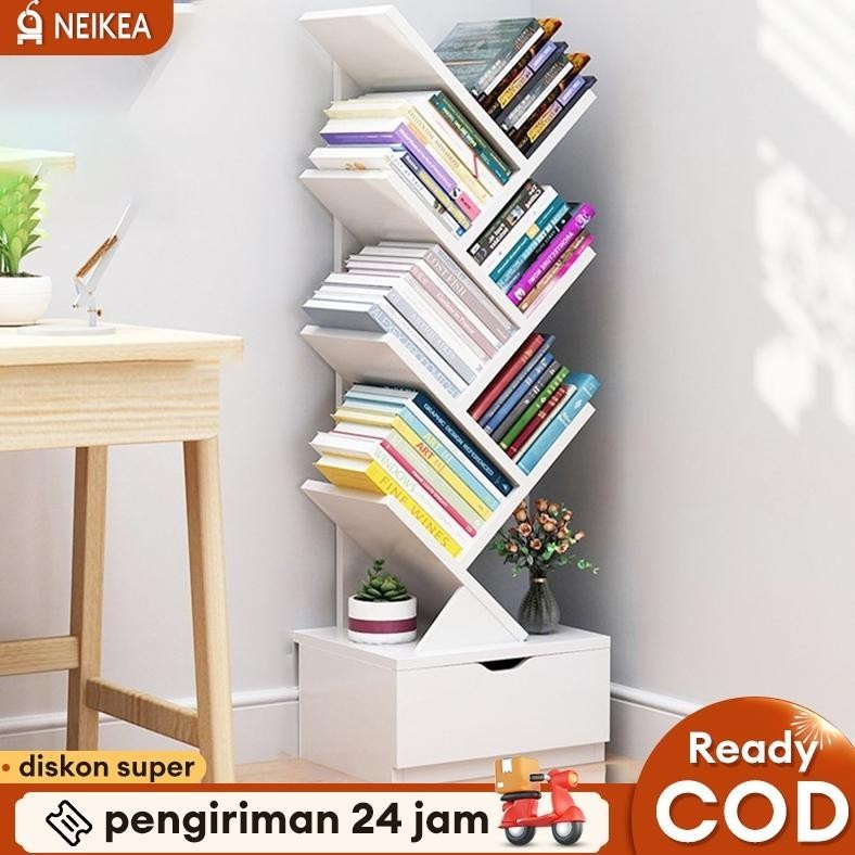 Jual Rak Buku Rak Buku Kayu 8 Tingkat Rak Buku Minimalis Rak Buku ...