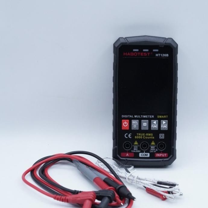 Jual Ht126B Multimeter 6000 Counts True Rms Auto Range Va Screen Smart ...