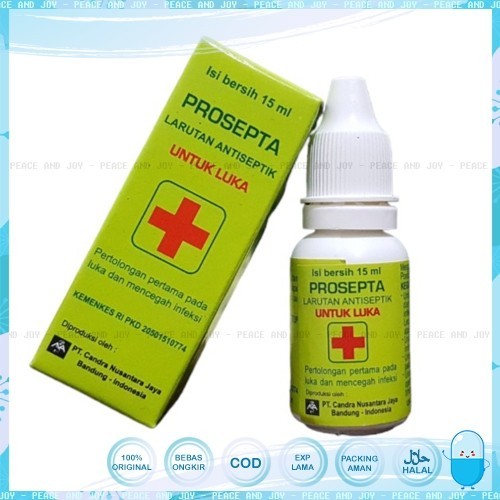 Jual PROSEPTA LARUTAN ANTISEPTIK UNTUK LUKA OBAT MERAH 15 ML DIJAMIN ...