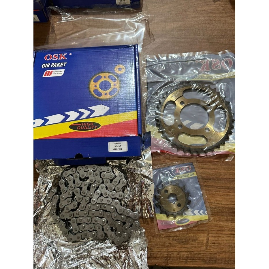Jual Gear Set Grand Gir Paket Rantai 36T 14T 428H 100L Motor OSK ...