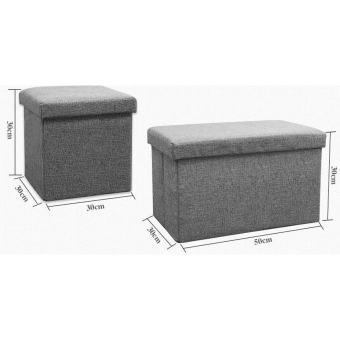 Jual Stool Ottoman Kursi Duduk Bangku Sandaran Storage Box 50 x 30 x 30 ...