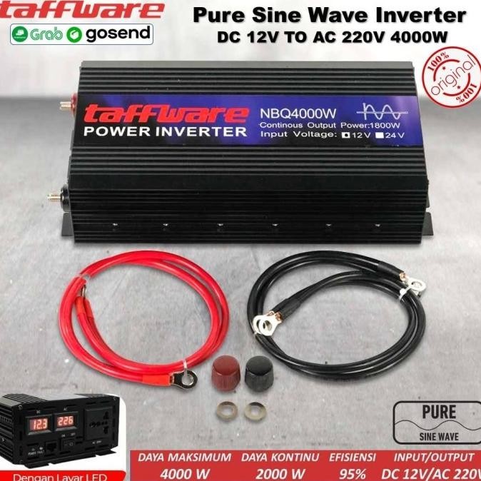 Jual POWER INVERTER PURE SINE WAVE DC 12V TO AC 220V 4000W SOLAR ...