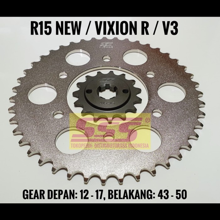 Jual BEBAS ONGKIR! GEARSET/GIRSET/GIR SSS 415 BAJA R15 V3/VIXION V3 ...