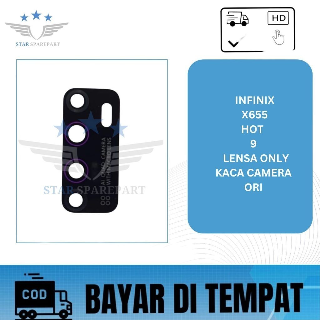 Jual KACA CAMERA INFINIX X655 / HOT 9 ORI ( LENSA ONLY ) | Shopee Indonesia