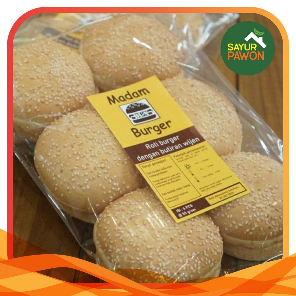 Jual Roti Burger / Burger Bun Isi 6 per pack (frozen produk) - Sayur ...