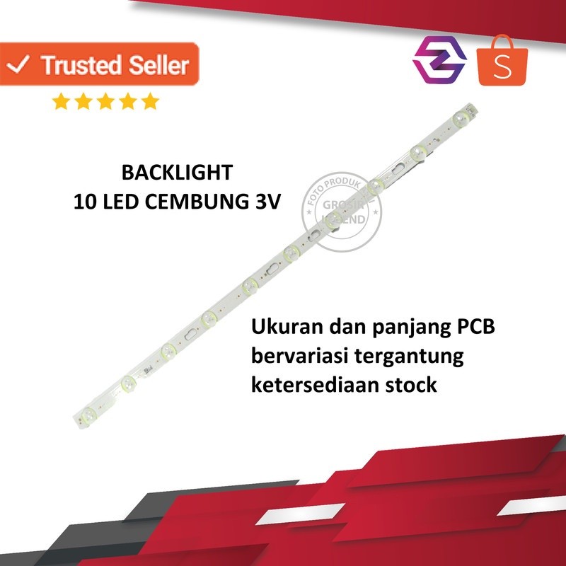 Jual Lampu led backlight tv 10 kancing cembung | Shopee Indonesia