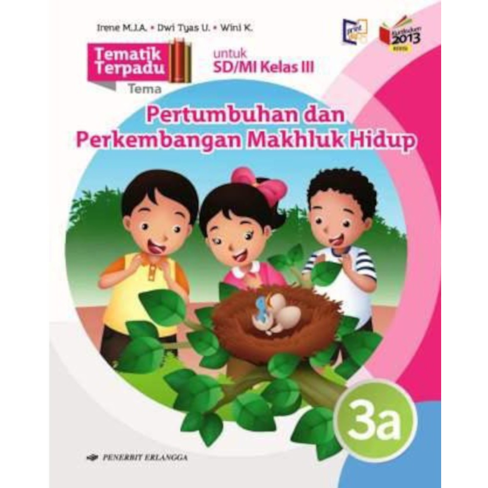 Jual Buku Pelajaran SD / MI Tematik Terpadu 3A Kurikulum 2013 New ...