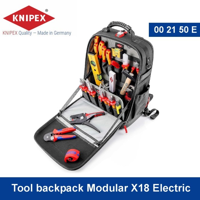 Jual Toolkit Set Tas Ransel Perkakas KNIPEX 00 21 50 E Modular X18 ...