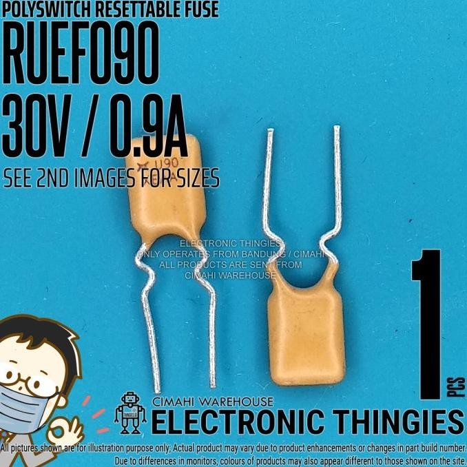 Jual Terbaru (5) RUEF090 30V 0.9A POLYSWITCH POLYFUSE PPTC PTC FUSE ...