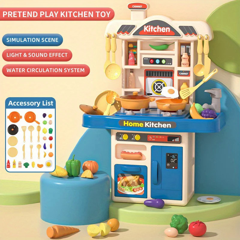 Jual Realistic Pretend Play Cooking Toy for Kids, Chef Playset