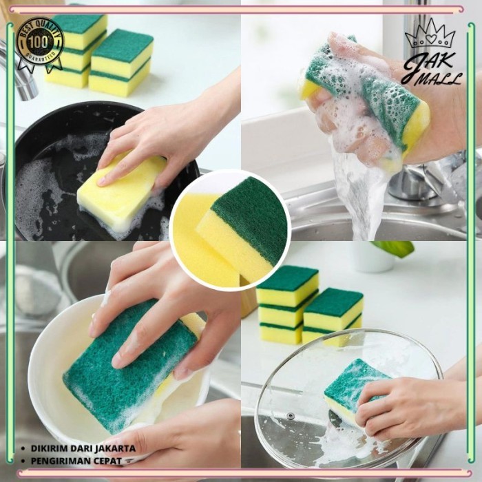Jual Latifa Spons Cuci Piring Spon Sponge Sabut Jaring Alat Dishwashing ...