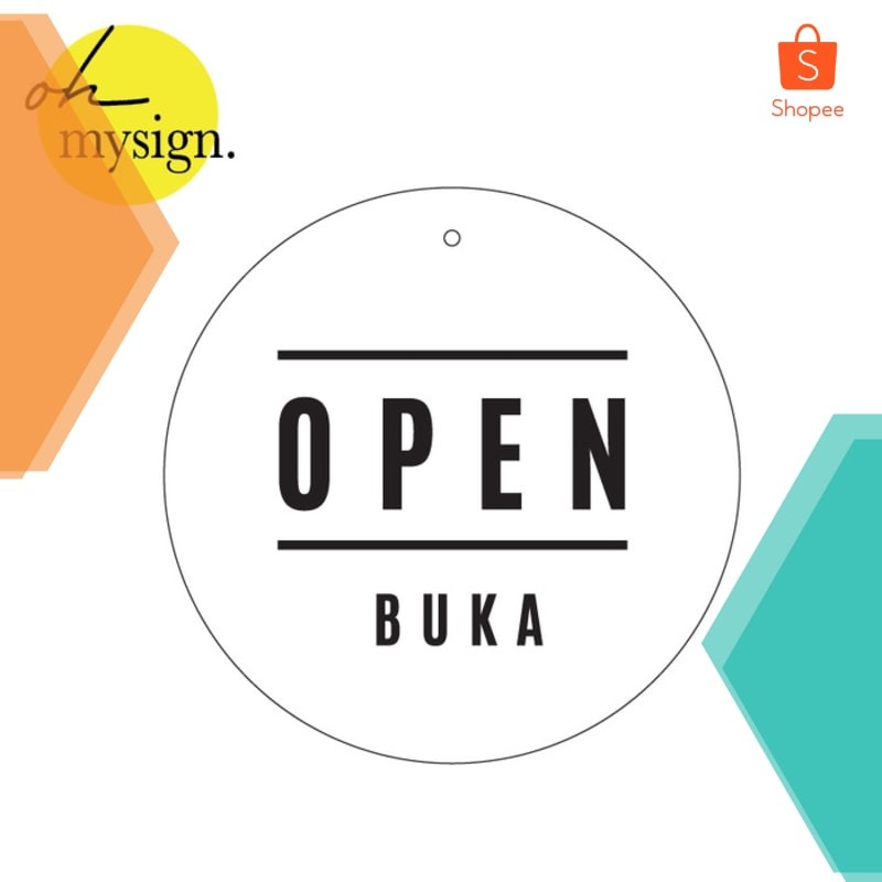 Jual Promo SIGN OPEN CLOSE AKRILIK | SIGN BUKA TUTUP ACRYLIC | OPEN ...