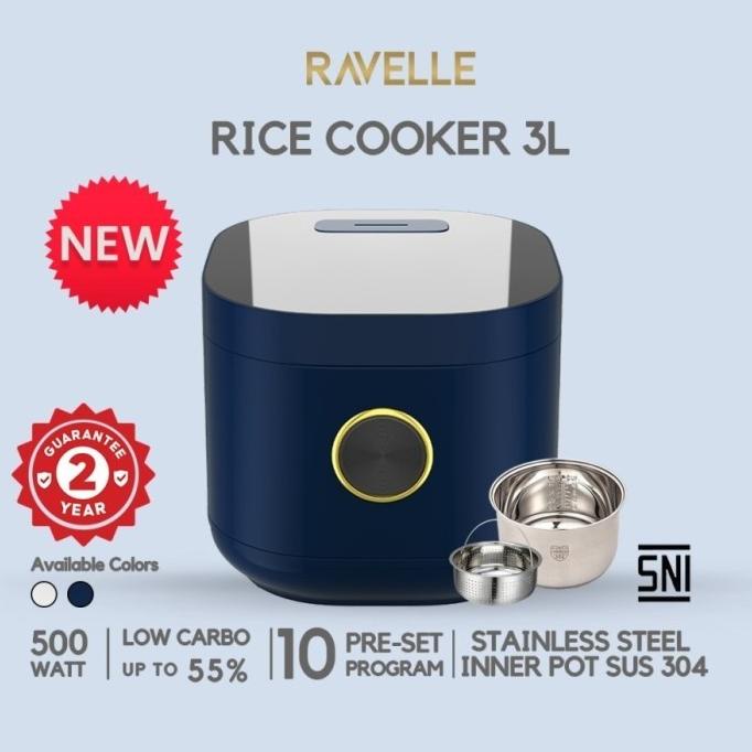 Jual Ready oke] Ravelle Digital Rice Cooker Low Carbo 3 Liter Galaxy ...