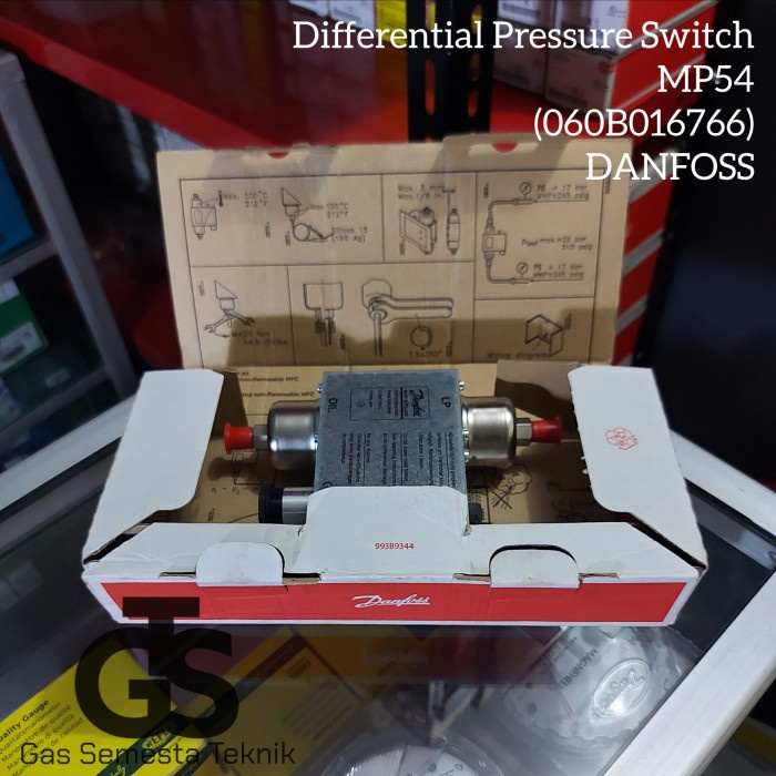 Jual Jual Differential Oil Pressure Control Mp54 / Pressure Switch Mp54 Danfoss Shopee Indonesia