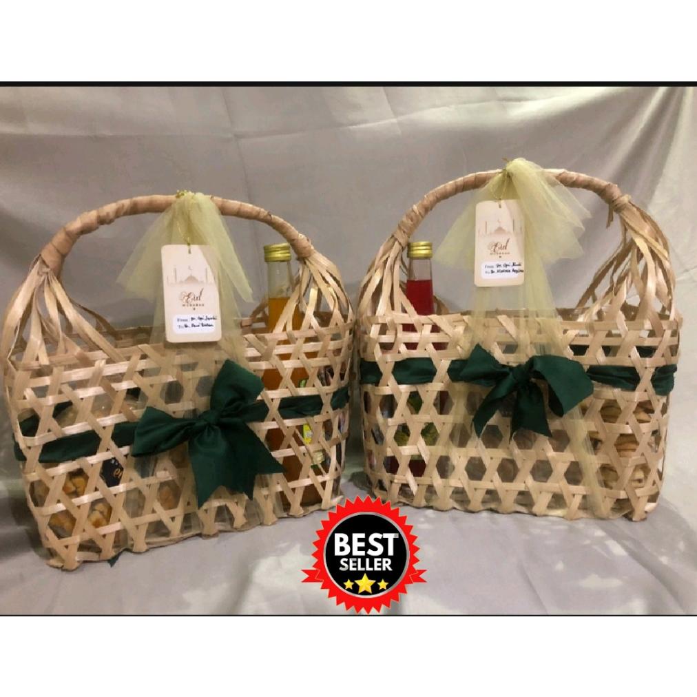 Jual Baru Update Tas Jinjing Bambu Anyaman Parcel Kemasan Bingkisan ...