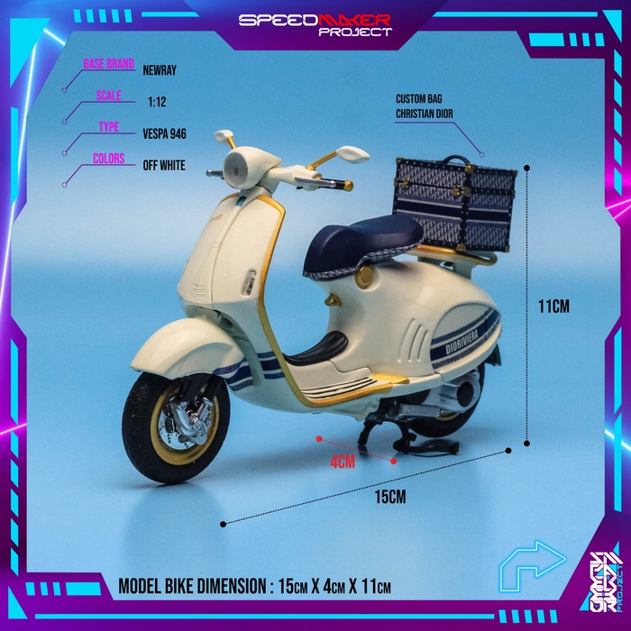 Maisto 1/18 OPO 10 - Scooter Miniature De Collection 1/18