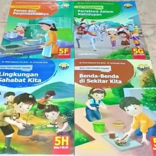 Jual PAKET Buku Sd Teks Tematik Terpadu Kelas 5 FGHI Yudhistira ...