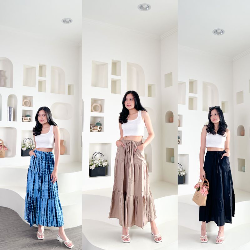 Jual ROK CANDA style saku - rok hijab - rok skirt tutu | Shopee Indonesia