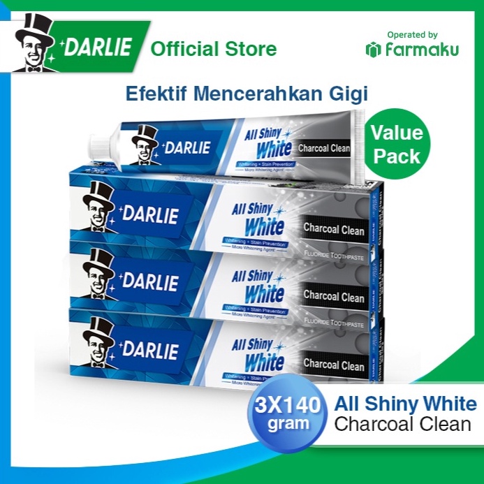 Jual Value Pack Darlie All Shiny White Charcoal Pasta Gigi G Kode F J Shopee Indonesia