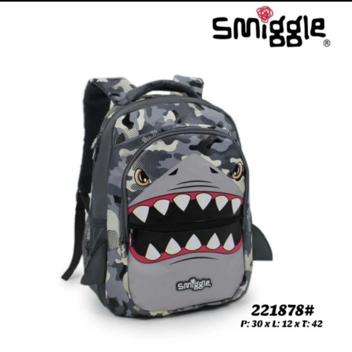 Jual Smiggle Ori Backpack Classic Shark Budz/tas Sekolah/school Bag ...