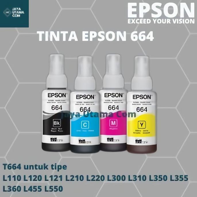 Jual TER-UPDATE TINTA PRINTER EPSON ORIGINAL T6641 / T6642 / T6643 ...