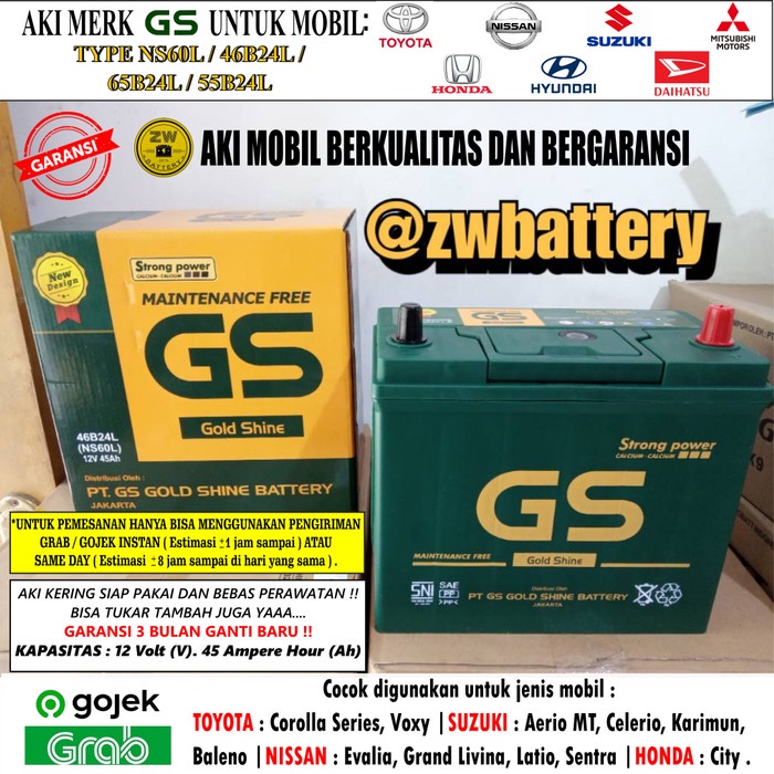 Jual New Aki Mobil Nissan March Gs Mf Ns L Aki Kering V Ah Kode Ma Shopee Indonesia