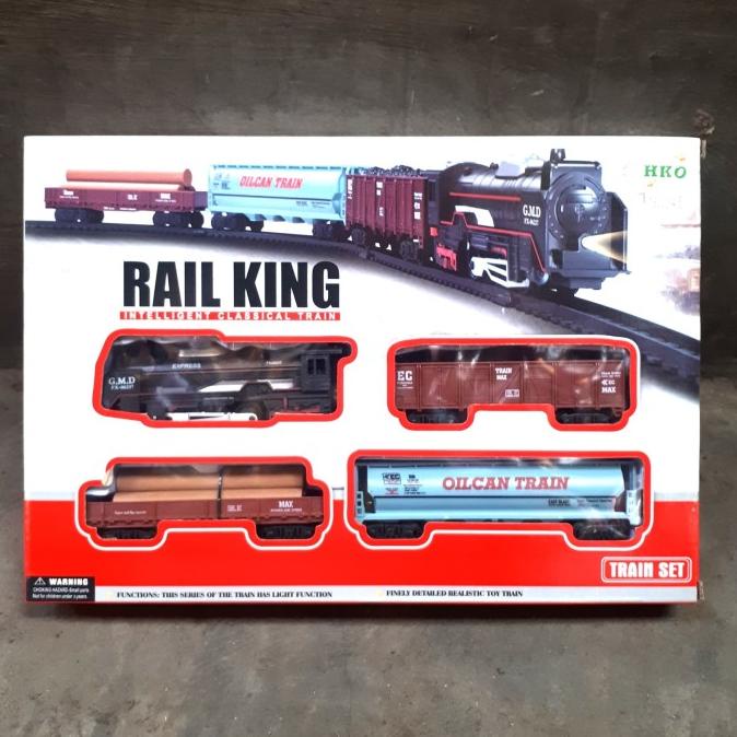 Jual KERETA API RAIL KING PANJANG (1 Loco 3 gerbong) | Shopee Indonesia