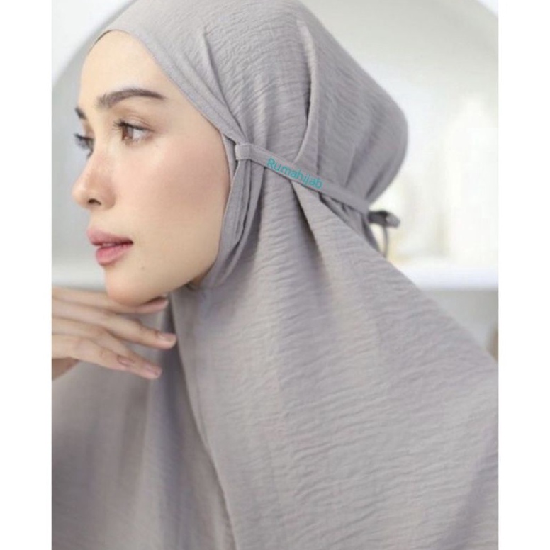 Jual Iux95 Hijab Bergo Maryam Crinkle Air Flow Spektakuler | Shopee ...