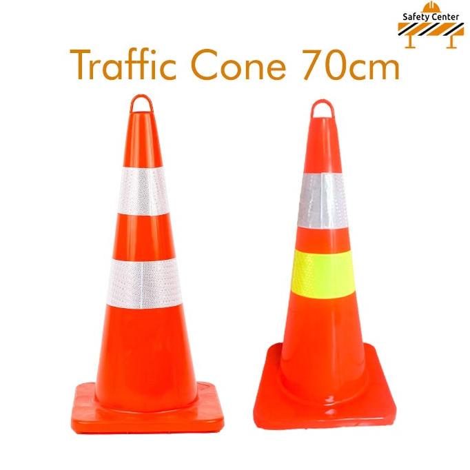 Jual Traffic Cone Rubber 70cm / Kerucut Lalu Lintas Karet 70cm | Shopee ...