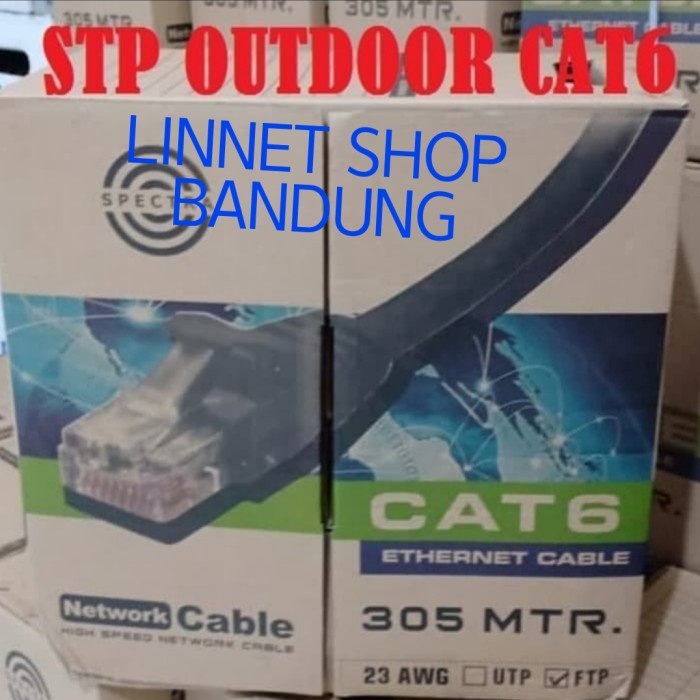 Jual Kabelan spectra PTF STP cat 6 1 roll | Shopee Indonesia