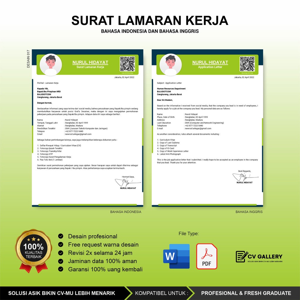 Materi bahasa indonesia surat lamaran pekerjaan