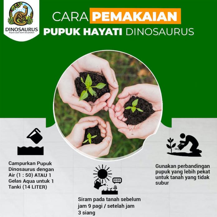 Jual Pupuk Organik Cair Hayati Pembenah Tanah Dinosaurus 1 Liter Promo ...