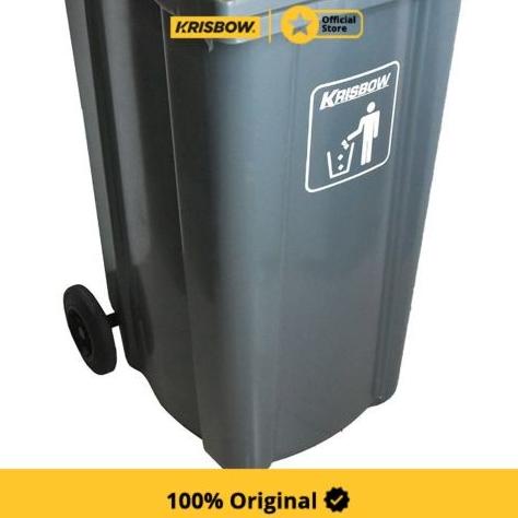 Jual Krisbow Dust Bin Tempat Sampah Plastik Neo 240 Ltr - Abu-Abu ...