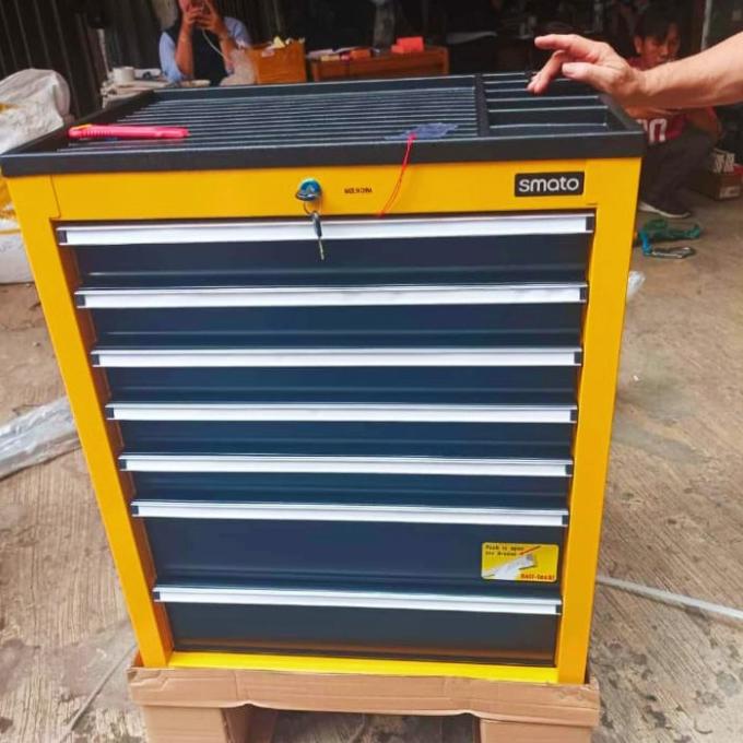 Jual Smato Tool Set Tool Box Cabinet 7 Laci / Tool Kit Set 221 Pcs ...
