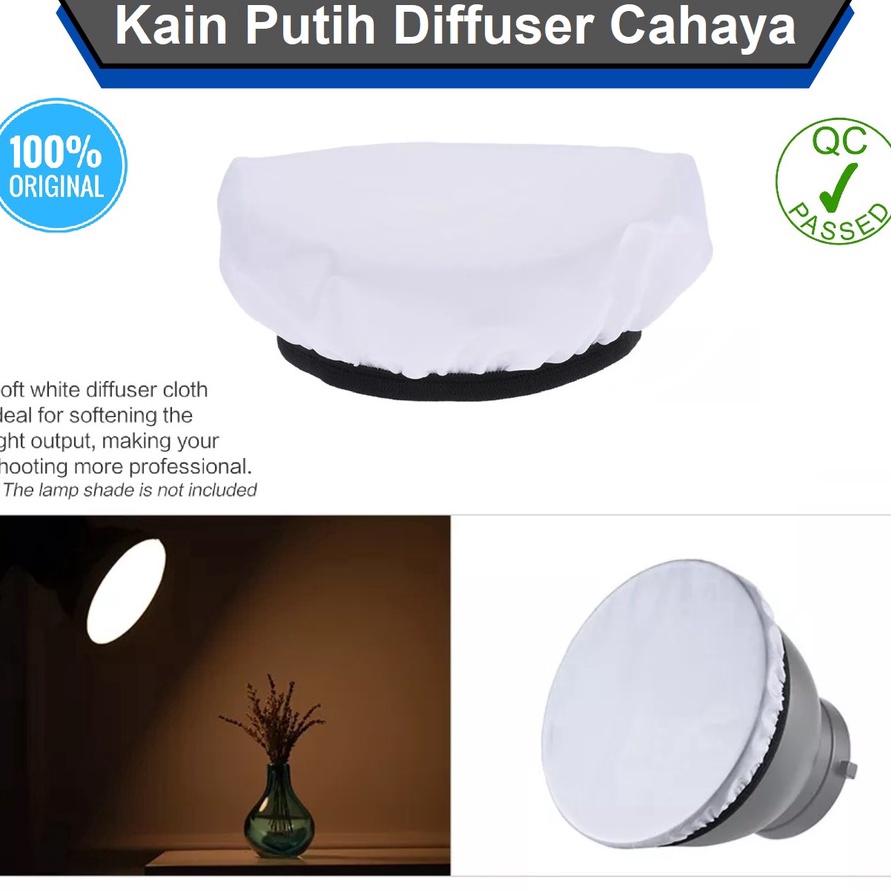 2X Photography Light Soft White Diffuser Cloth For 7Inch 180mm Standard