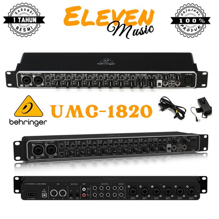 Jual Behringer Umc1820 Umc1820 Umc 1820 Soundcard Shopee Indonesia