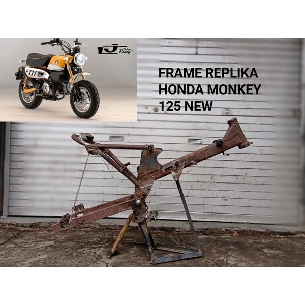 Jual Frame Rangka Honda Monkey New Rangka Honda Monkey New Set Arm Arem Pnp Mesin