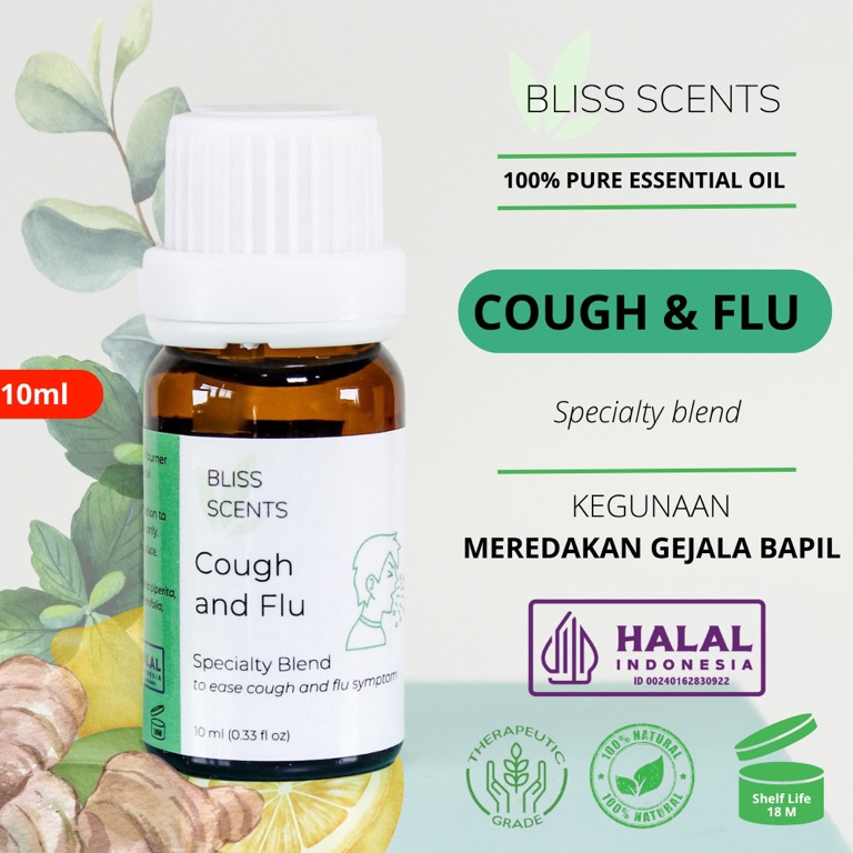 Jual PRODUK TREND Bliss Cough and Flu Essential Oil Blend 100 Murni