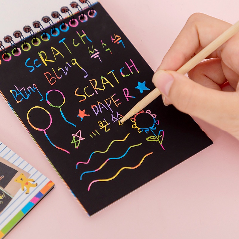 Jual Scratch Note Magic / Buku Gambar Gores Magic | Shopee Indonesia