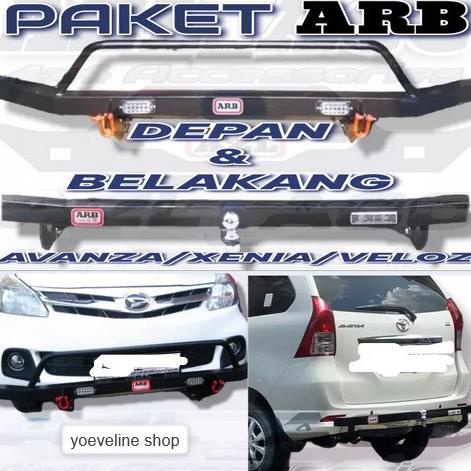 Jual Paket Tanduk Depan Towing Arb Belakang Untuk Mobil Avanza Xenia Veloz Kekinian Shopee