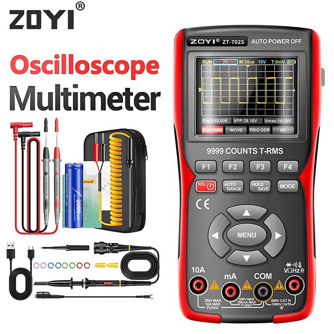 Jual ZOYI ZT-702S Digital Oscilloscope Multimeter 48M/S 10MHZ PC ...