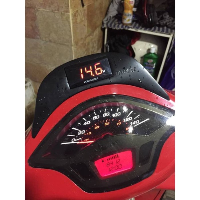 Jual Indikator Voltmeter Rizoma Flyscreen Voltmeter Vespa Sprint Iget